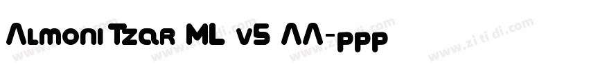 Almoni Tzar ML v5 AA字体转换